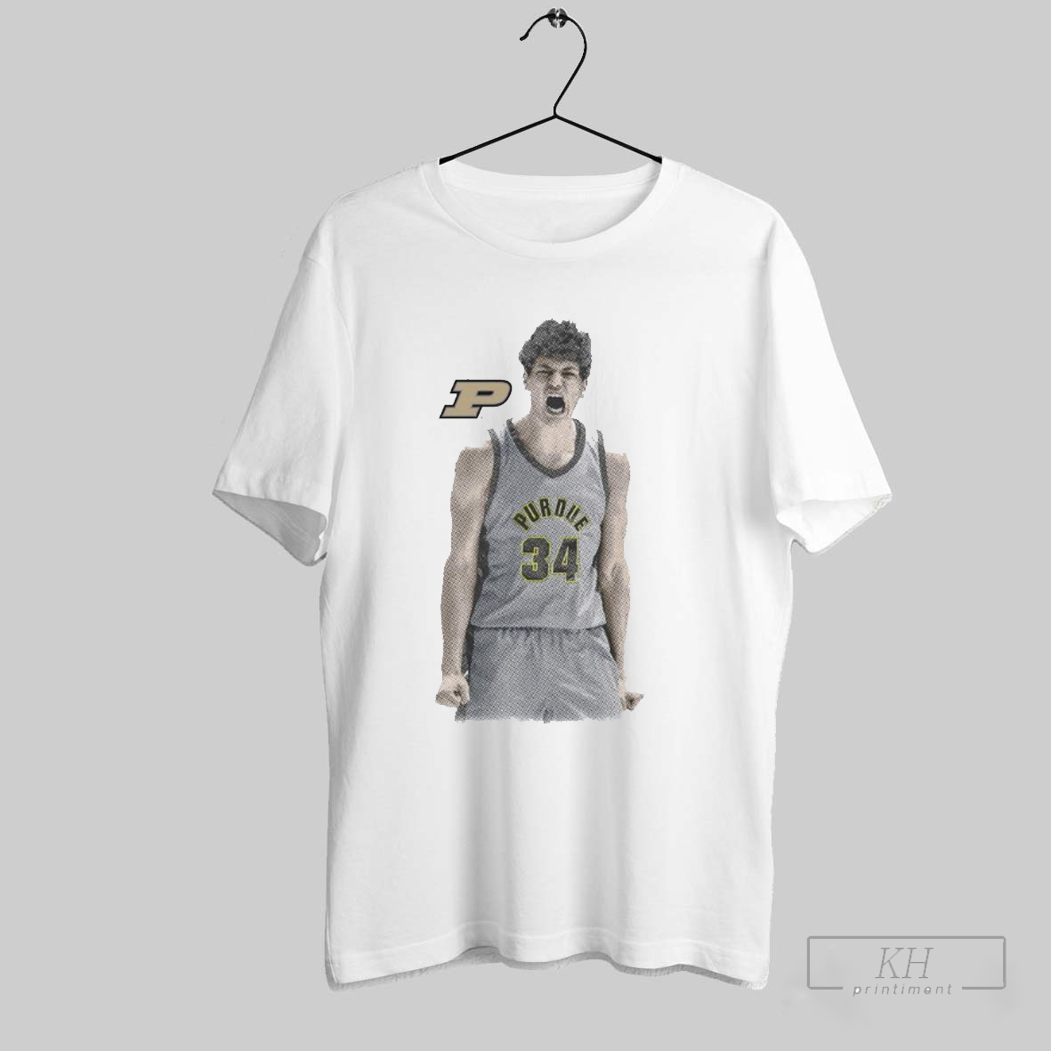 Raleigh Burgess Portrait Boilermakers Basketball T Shirt T Shirt