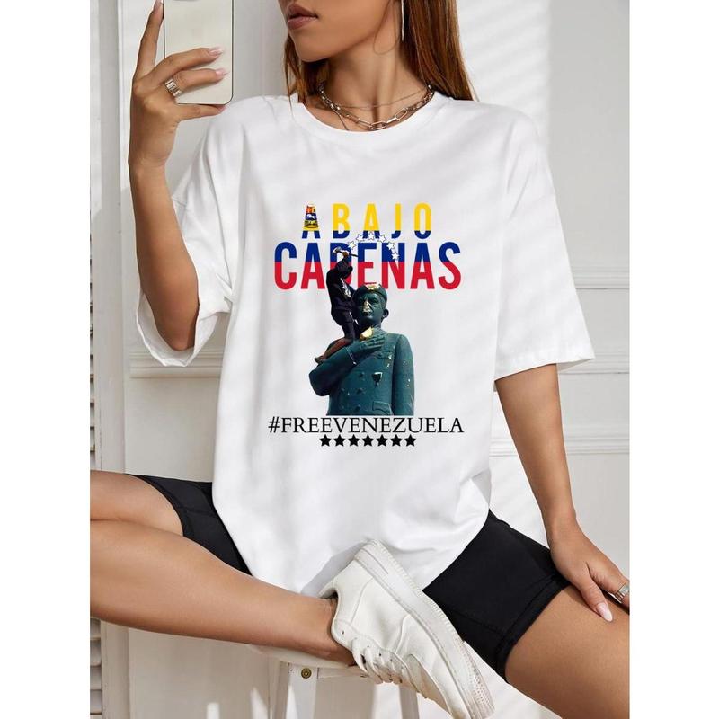 Venezuela Hasta El Final Con Edmundo T-Shirt, Venezuela Sweatshirt, T-Shirt Venezuela, Unisex Tee, Full Size and Full Colors Cotton Fabric