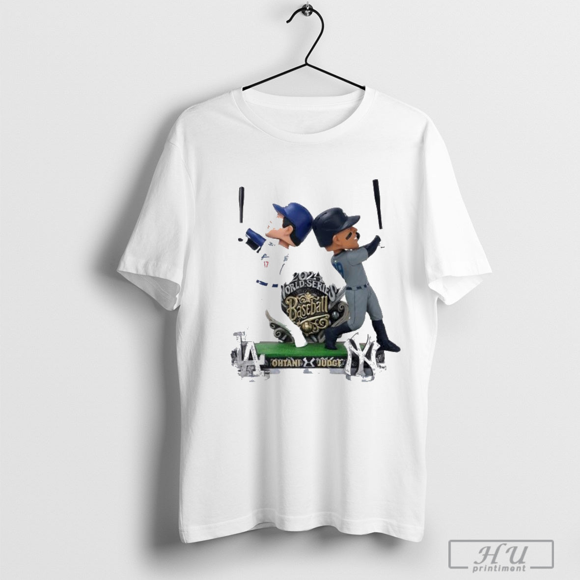 Shohei Ohtani and Aaron Judge 2024 World Series bobblehead T-shirt