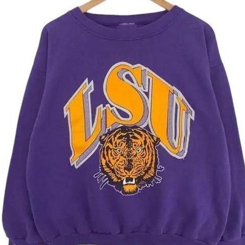 Vintage NCAA LSU Tigers Big Logo Sweatshirt, LSU Tigers Shirt, Lsu Fighting Tigers, Louisiana State University, Unisex Shirt, Vintage Shirt Cotton Fab