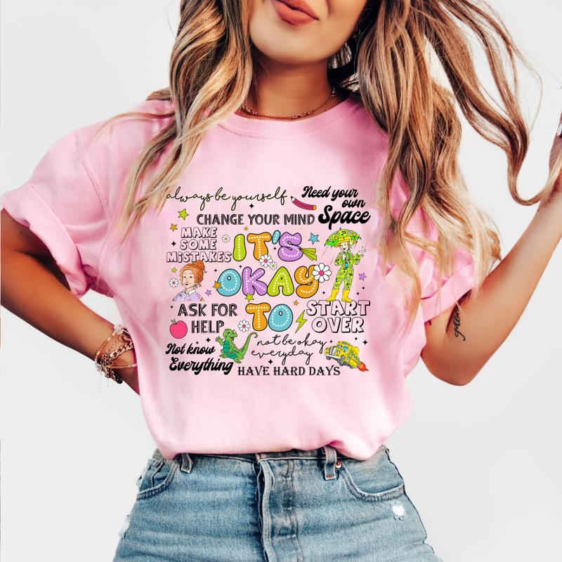 It's Okay To Mental Health Shirt, Take Chances Make Mistakes Get Messy Shirt, Miss Frizzle Shirt, Magic School Bus Shirt, Teacher shirt, Back to Schoo