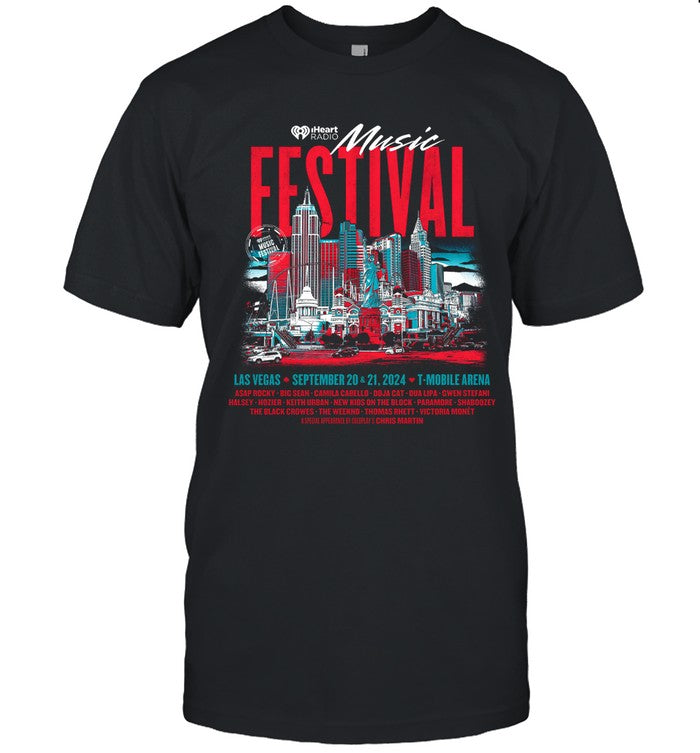 iHeartRadio Music Festival September 20-21, 2024 T-Mobile Arena, Las Vegas NV Show Tee