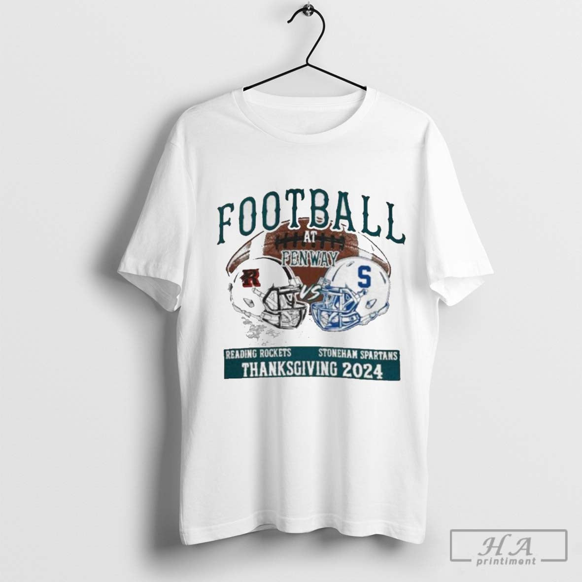 Reading Rockets vs. Stoneham Spartans Football At Fenway Thanksgiving 2024 Shirt