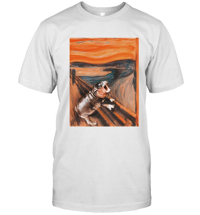 Scared Moo Deng Meme shirt