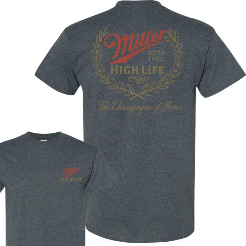 Miller High Life Champagne of Beers T-Shirt, Full Colors, Fashion For All, Unisex T-Shirt, For Men, For Women