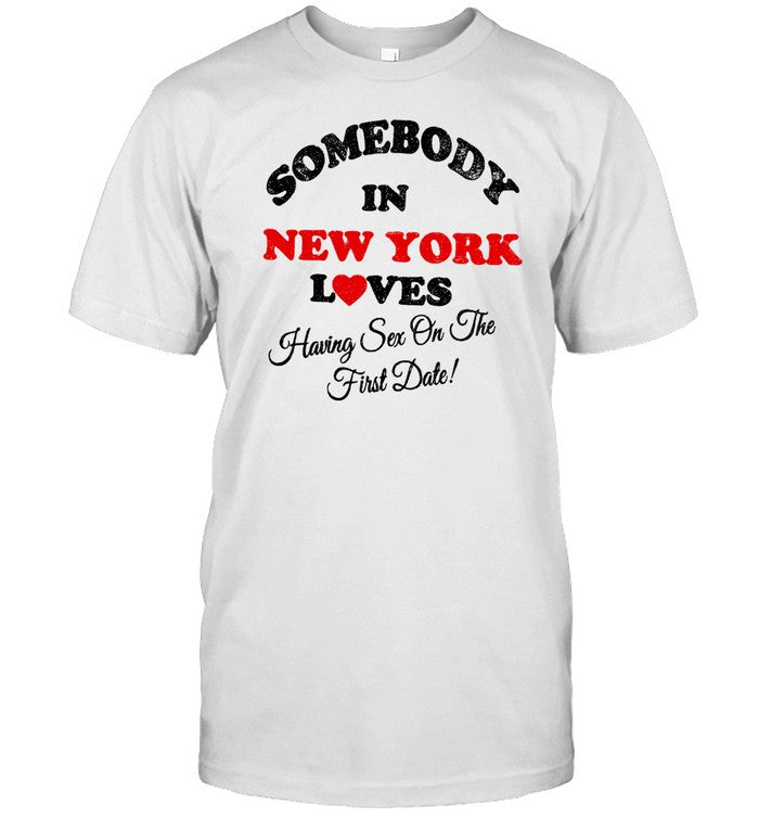 Ice Spice Wearing Somebody In New York Loves Having Sex On The First Date Shirt