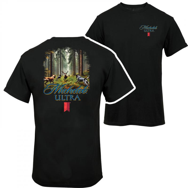 Michelob Ultra Hunt Dog And Deer T-shirt - 2 Side - Multiple Sizes Available - For Him And Her - Shades For Everyone - Mix And Match - Find Your Style
