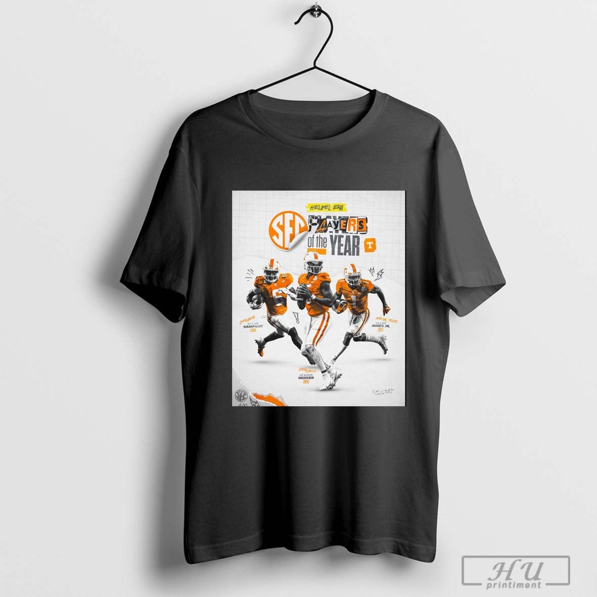 Tennessee Vols Heupel Era Sec Player Of The Year Sampson Jone Jr Hooker 2024 Poster T Shirt