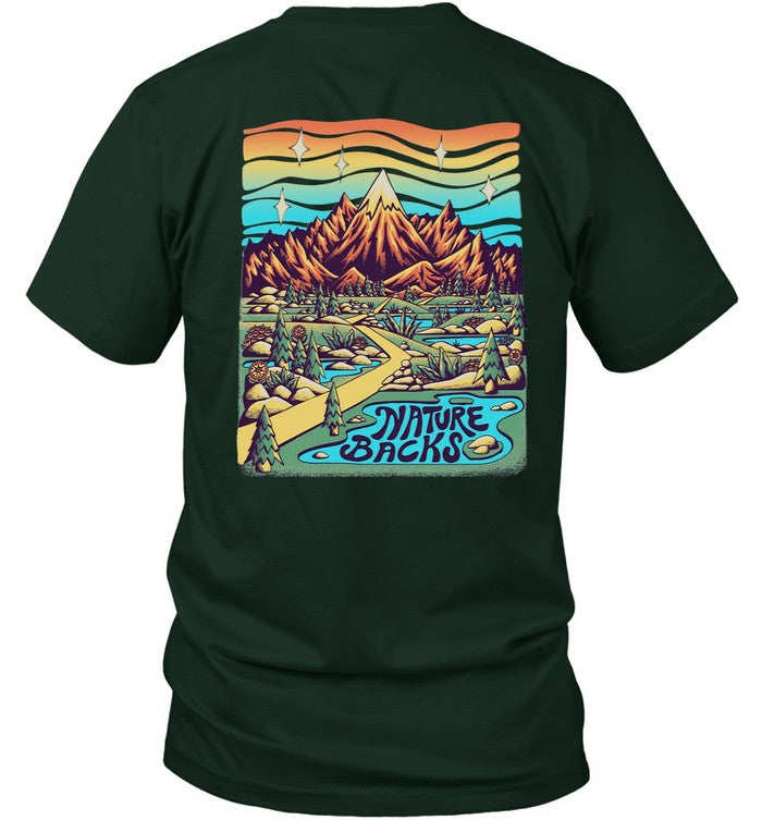 Nature Backs Emerald Hoodie New