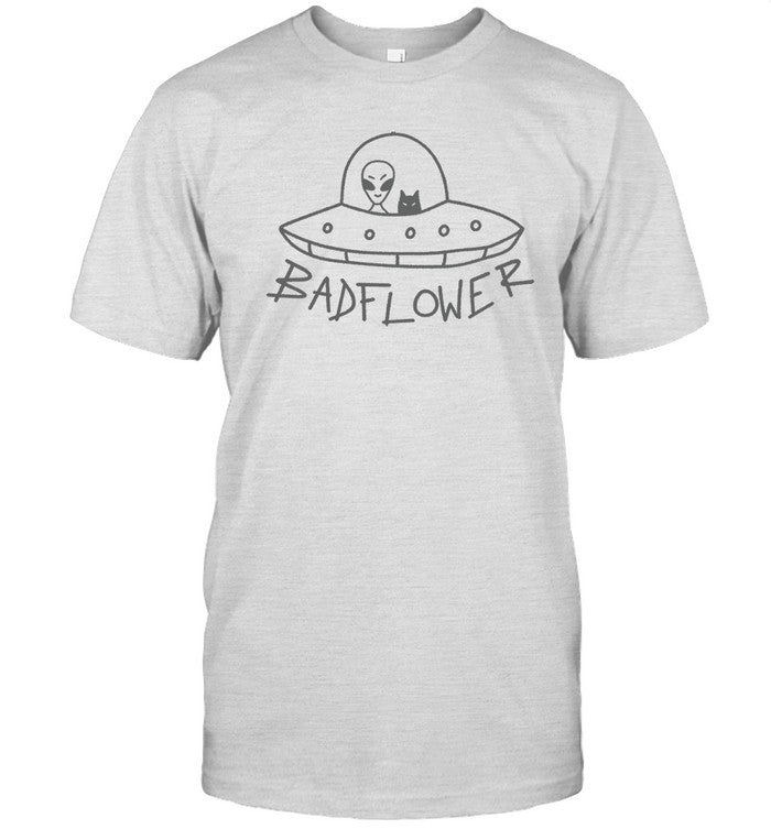 Bad Flower Alien Cat Shirt 2024