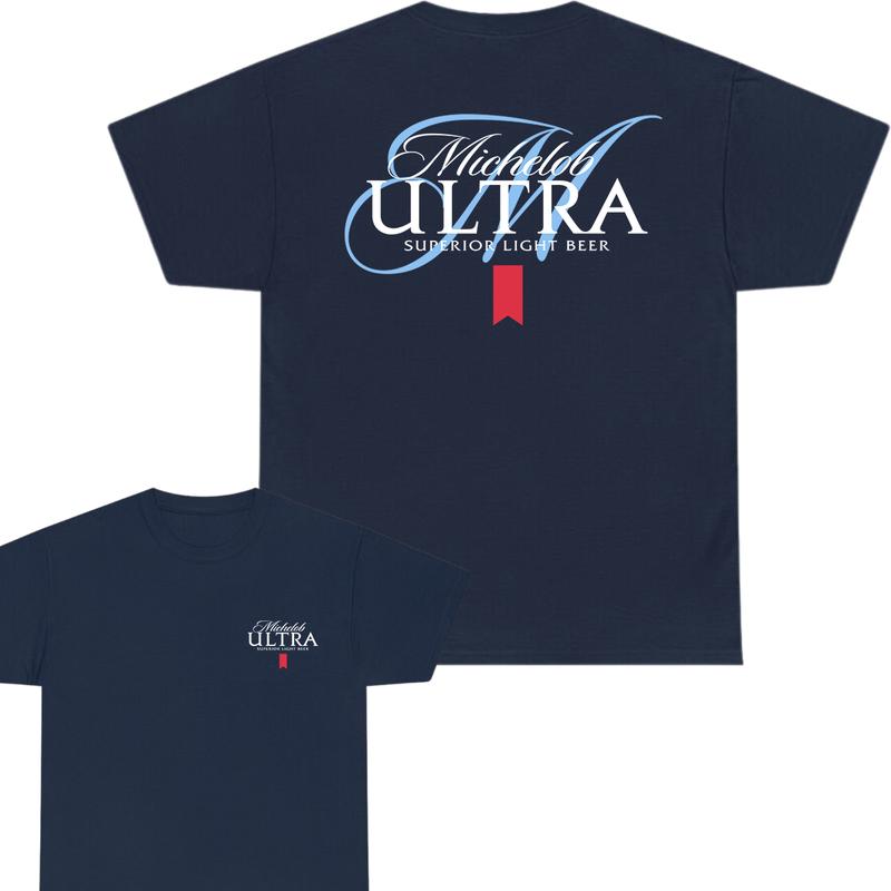Michelob Ultra Light Beer T-Shirt, Michelob Ultra Tee, 2 Side T-Shirt, All Inclusive Styles, Choose Your Style , Full Color, For Men, For Women