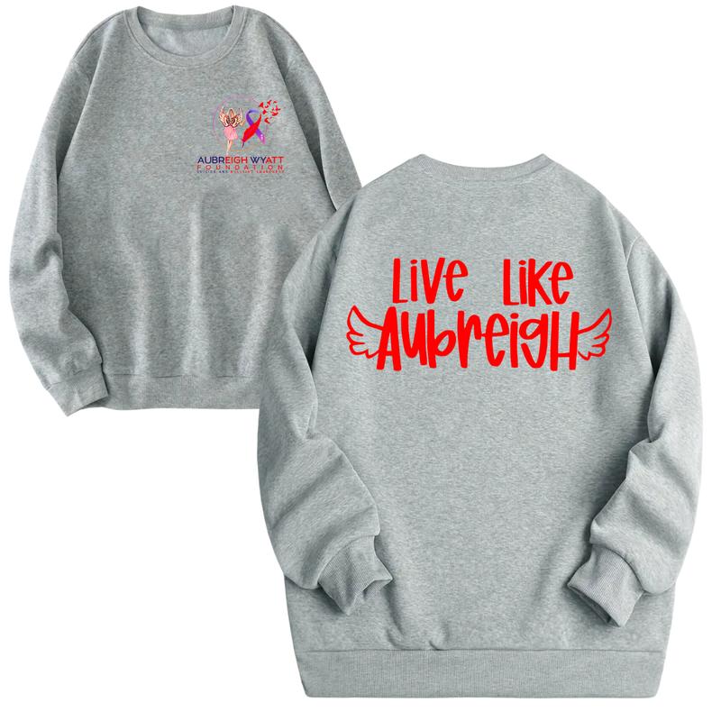 Aubreigh Wyatt Hoodie, Live Like Aubreigh Double sided Sweater, Womenswear Hoodie & Sweaters,Gift For Women,Live Like Aubreigh Sweatshirt