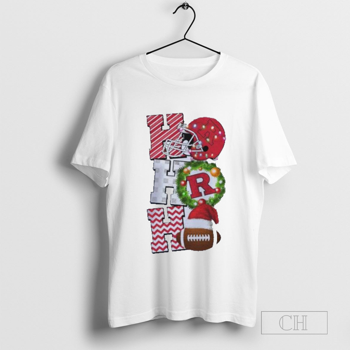 Rutgers Scarlet Knights Football Ho Ho Ho Christmas Game Day Shirt