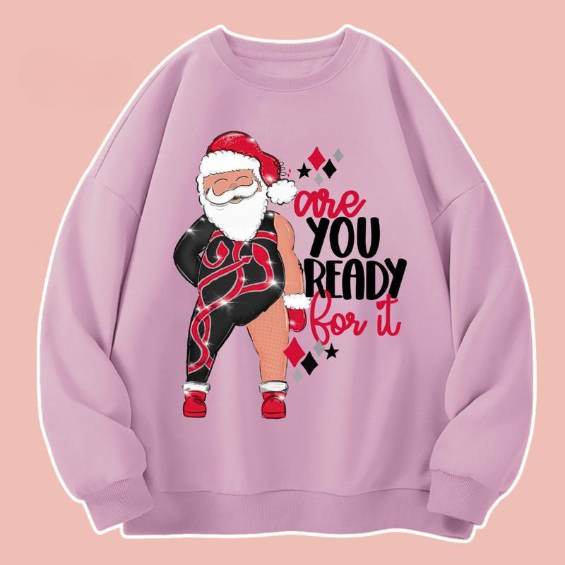 Santa, Are you ready for Christmas? T-Shirt, Sweatshirt, Hoodie Cotton Fabric
