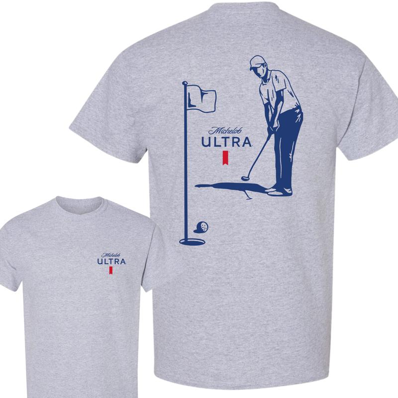 Michelob Ultra Golfing T-Shirt, 2 Side T-Shirt, Youthful & Vibrant, Every Size AvailableVariant, For Men