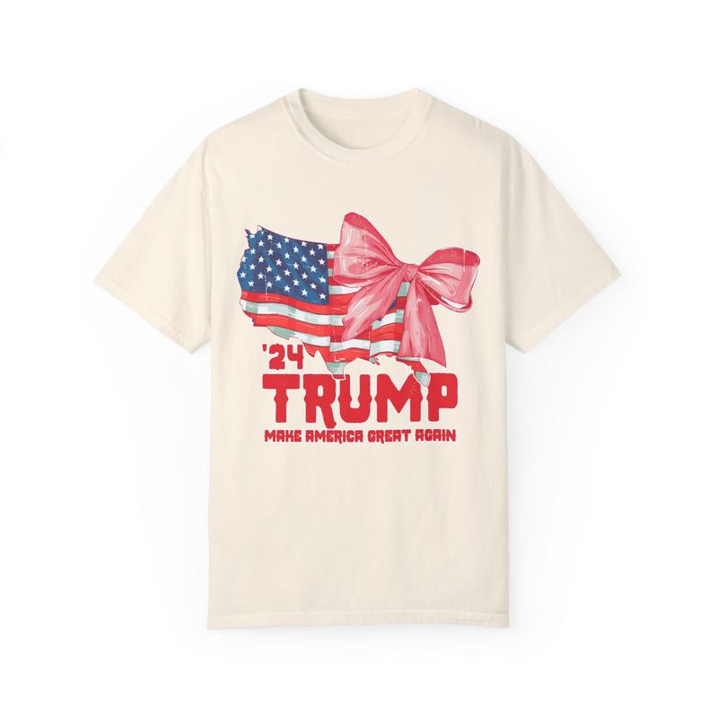 Trump Tee Trump T-shirt  MAGA Trump 2024 Size up for . Top Womenswear, trump shirts for sale Casual Shortsleeve Comfort Tshirt