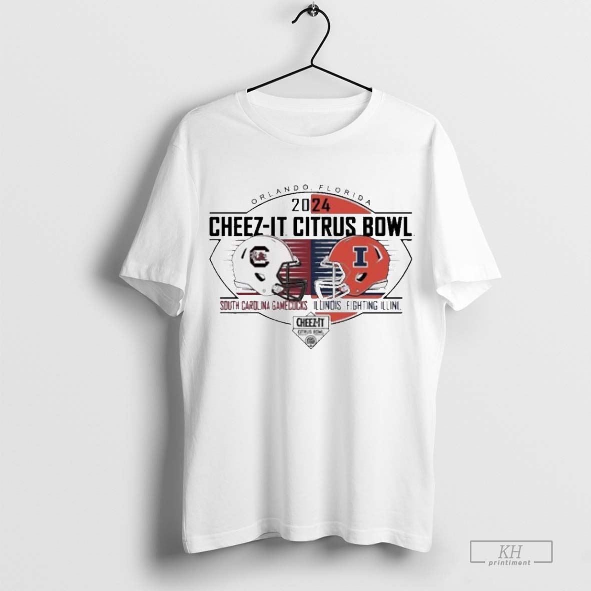 South Carolina Vs Illinois 2024 2024 Cheez It Citrus Bowl Helmet Shirt Jpg