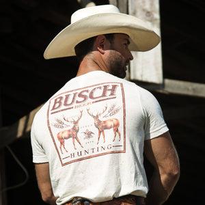 BUSCH LIGHT, BEER, BUSCH BEER HUNTING ELK T-SHIRT, For Men, For Women, Casual Graphic Round Neck T-shirt for Summer, Fashion Men's Top for Daily Wear