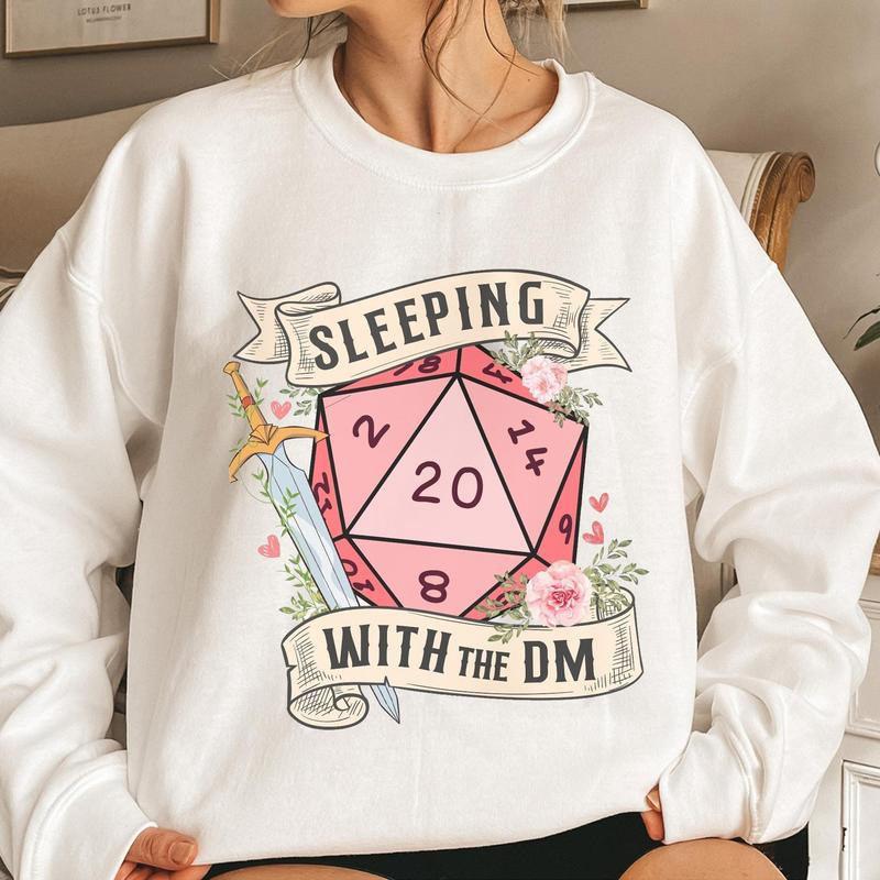 Sleeping with the Dungeon Master Shirt, Sleeping with the DM, DnD T-shirt , dungeons and dragons Sweatshirt, D&D gifts for her
