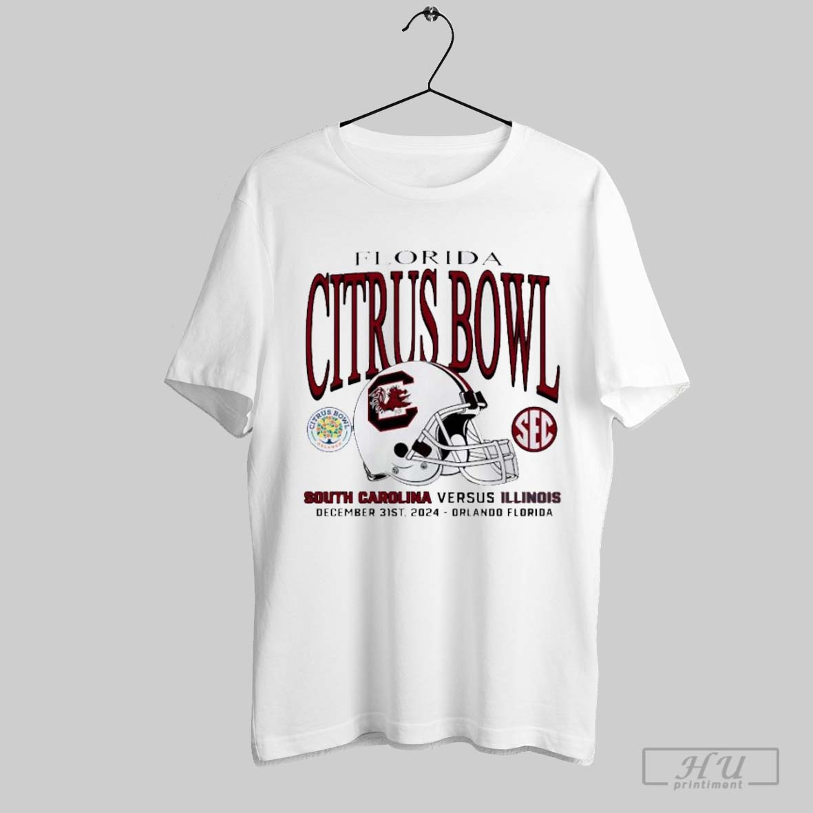 South Carolina Versus Illinois 2024 Florida Citrus Bowl December 31st T Shirt