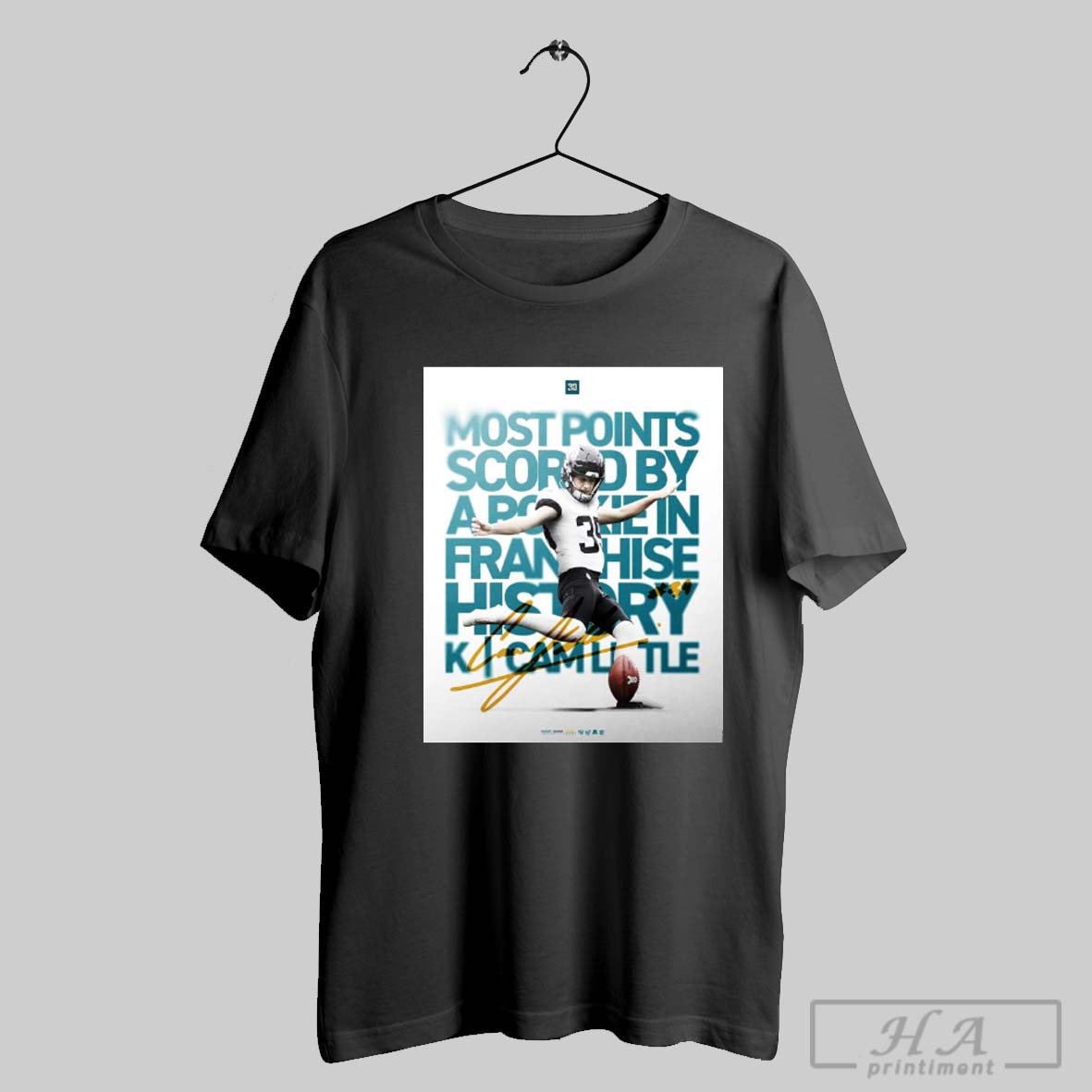 Poster Jacksonville Jaguars Cameron Little Most Points Scored By A Rookie In Franchise History Signature T Shirt