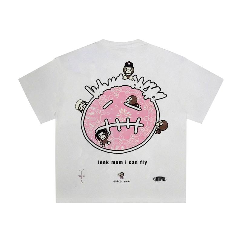 Look Mom Travis Cactus Jack Can Fly Vintage 90s Graphic Tees, 2 Sides Cotton Vintage Shirt To Match Sneaker Hiphop Clothing Rapper Merch Shirt, Hiphop