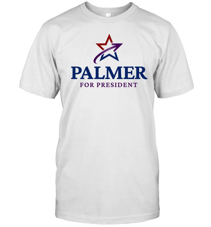 Logan Wearing Palmer For President Tee