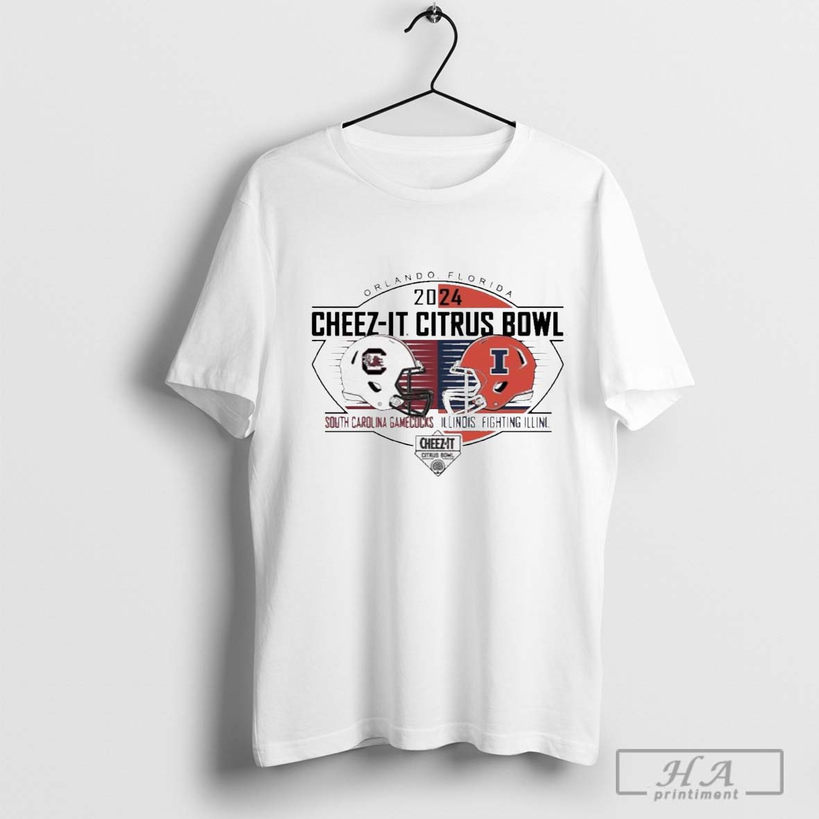 South Carolina Vs Illinois Football 2024 Citrus Bowl Head To Head T Shirt