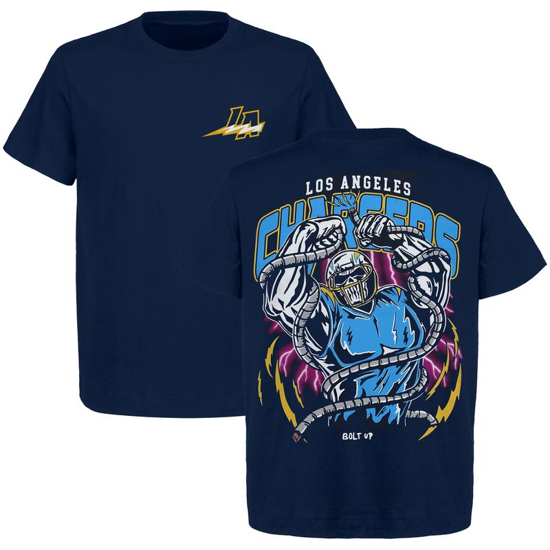 Limited Edition Los Angeles Football Bolt Up Graphic T-Shirt | Heavy Cotton | Men's & Women's Retro American Football Shirt