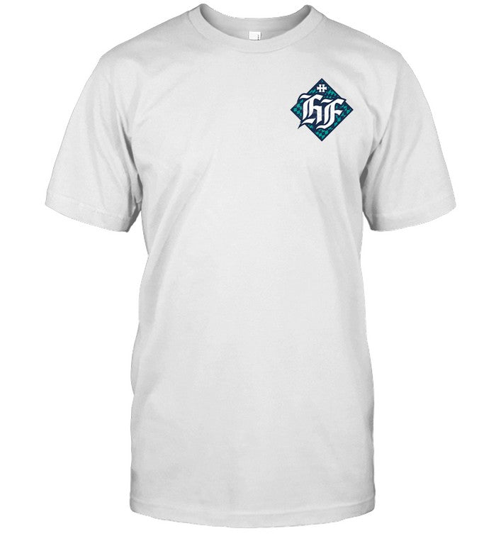 Hellfest Checkers Blanc Concert Event Shirt