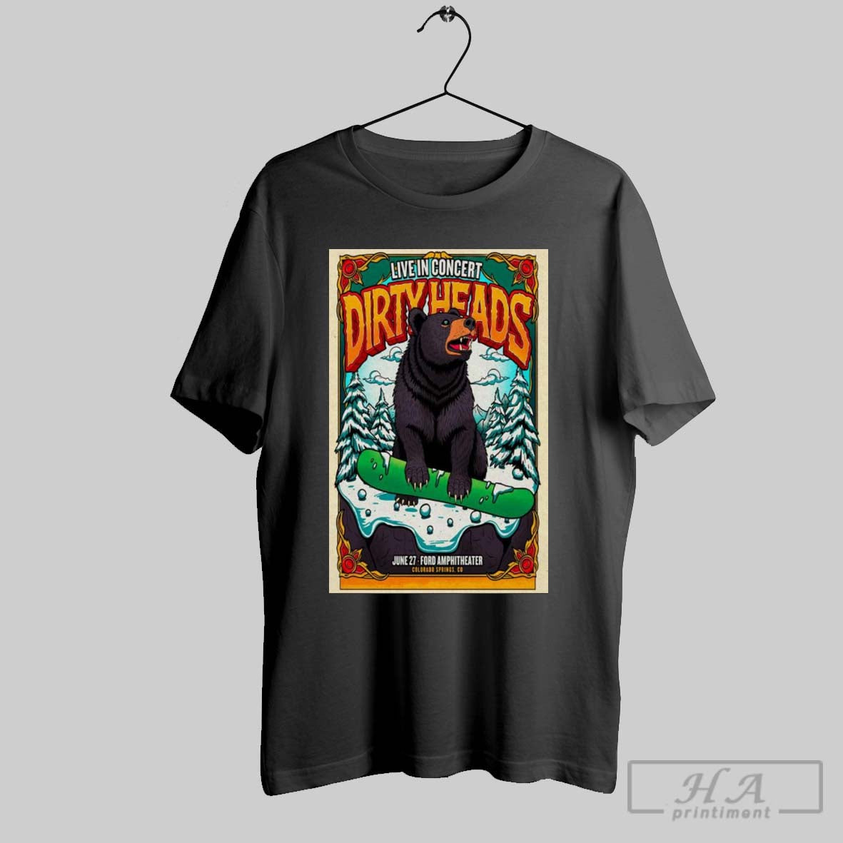 Poster Dirty Heads Red Rocks Amphitheatre Morrison Co June 27 2025 T Shirt