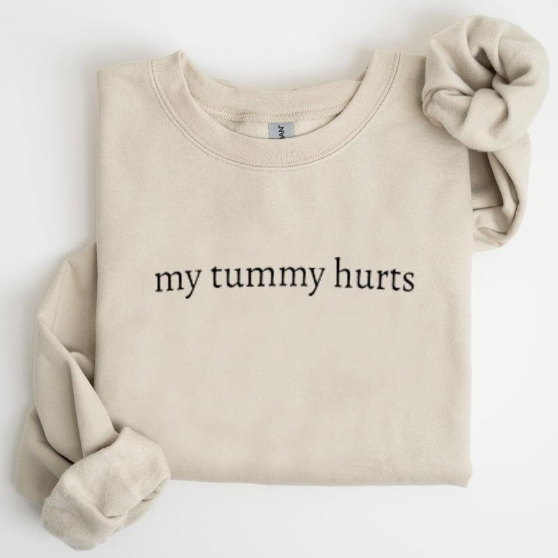 My Tummy Hurts Sweater, Funny Sweater, Unisex Crewneck Sweater