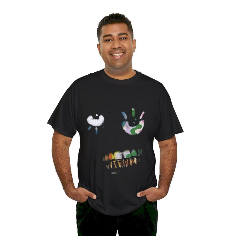 Silly Black Graphic Tee Casual Classic Cotton Menswear Shirt Retro T-Shirt Top Vintage Comfy