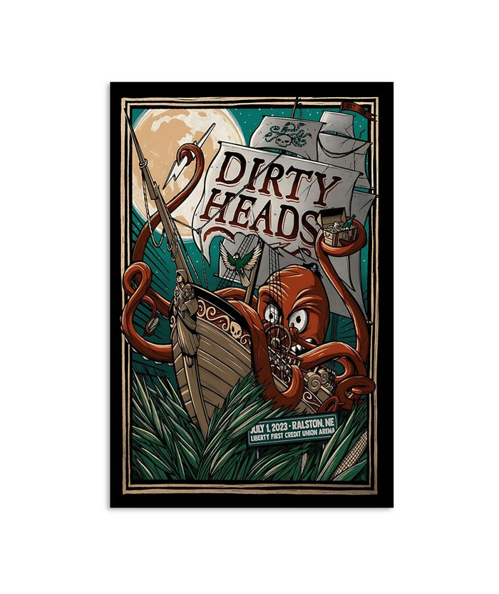 Poster Dirty Heads Ralston Nebraska Liberty First Credit Union Arena July 1 2023
