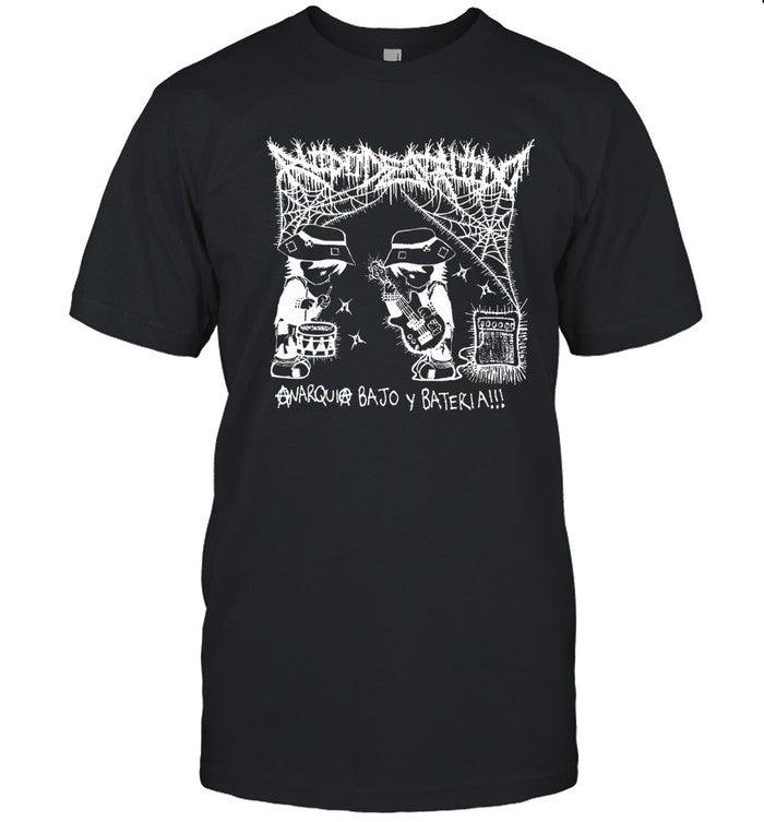 Ruido Destruido AnarquÃ­a Bajo Y Bateria shirt