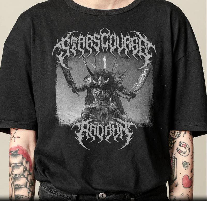 Elden Ring Radahn T-Shirt, Metal Band Style Unisex Game Shirt, Messmer Sweatshirt, Warrior Hoodie, Demon Tee, hidetaka miyazaki, Radahn Festival, shad