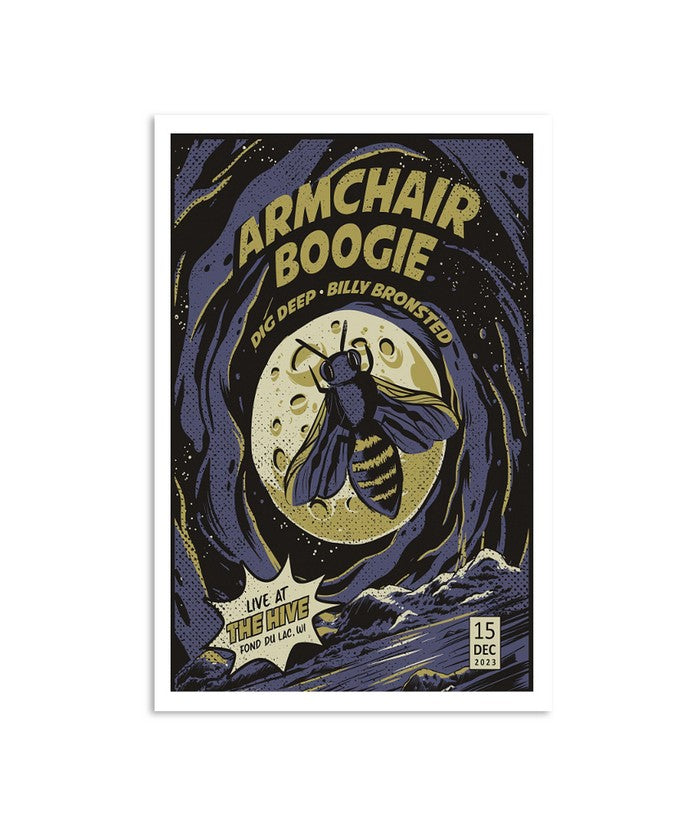 Armchair Boogie December 25, 2023 Live at The Hive, Fond Du Lac, WI Poster