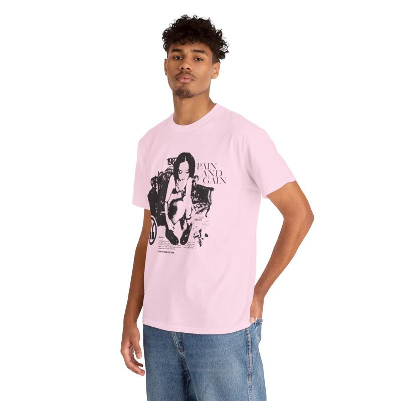 Pain Graphic Tee Hiphop Y2k Vibes Casual Classic Cotton Menswear Retro Shirt T-Shirt Top Vintage Comfy Streetwear Tshirt Soft