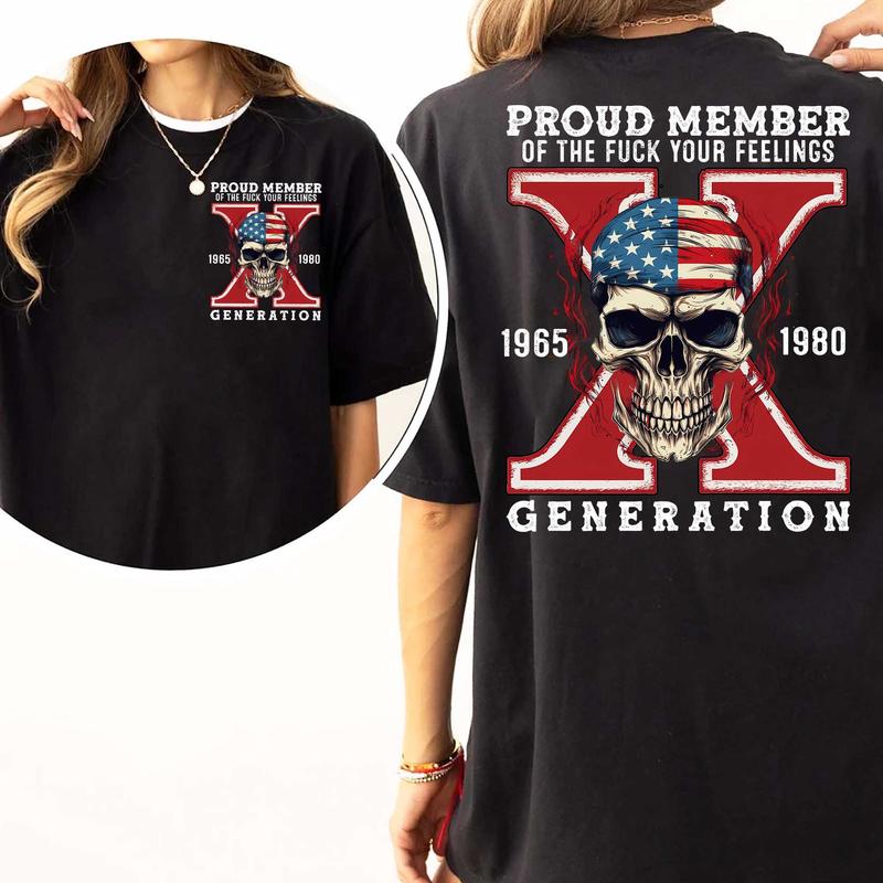 Generation X FAFO Gen X T-Shirt: Style with Two Side GenX Shirt, Casual Gen X Tee for Everyday Wear