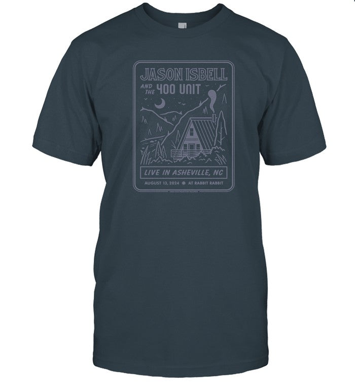 Jason Isbell And The 400 Unit Live In Asheville, NC August 13 2024 At Rabbit Rabbit Shirt
