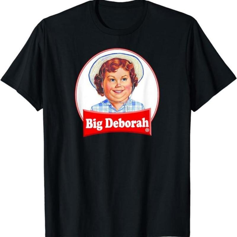 Big Deborah Cotton T-Shirt, For Men, For Women, Casual sweashirt hoodie tshirt shirt Collar Fabric
