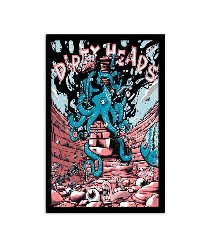 Dirty Heads 29 Jun 2023 Amphitheater Las Colonias Park, Grand Junction Colorado Poster