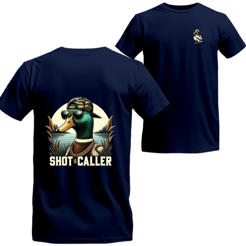 Hunting Duck T-shirt, Summer Hunting  Short Sleeve Tee, Unisex Shirt, Beer Shirt, Drinking Shirt, Menswear Top