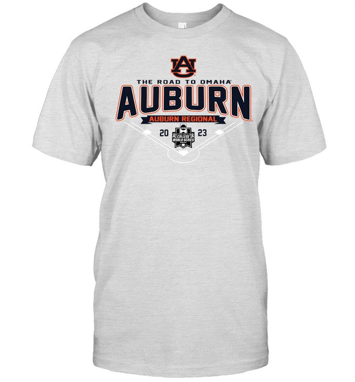 Auburn Tigers The Road To Omaha Auburn Regional 2023 T-Shirt Limited