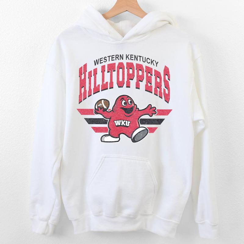 Western Kentucky Hilltoppers Vintage Football NCAA Sweatshirt - Tshirt - Hoodie, Western Kentucky University Unisex Football NCAA Shirt, Unisex Vintage NCAA Shirt, Classic Football Shirt, Gifts For Football Fan Sport, Cotton, Sweatshirt, T-Shirt, Hoodie