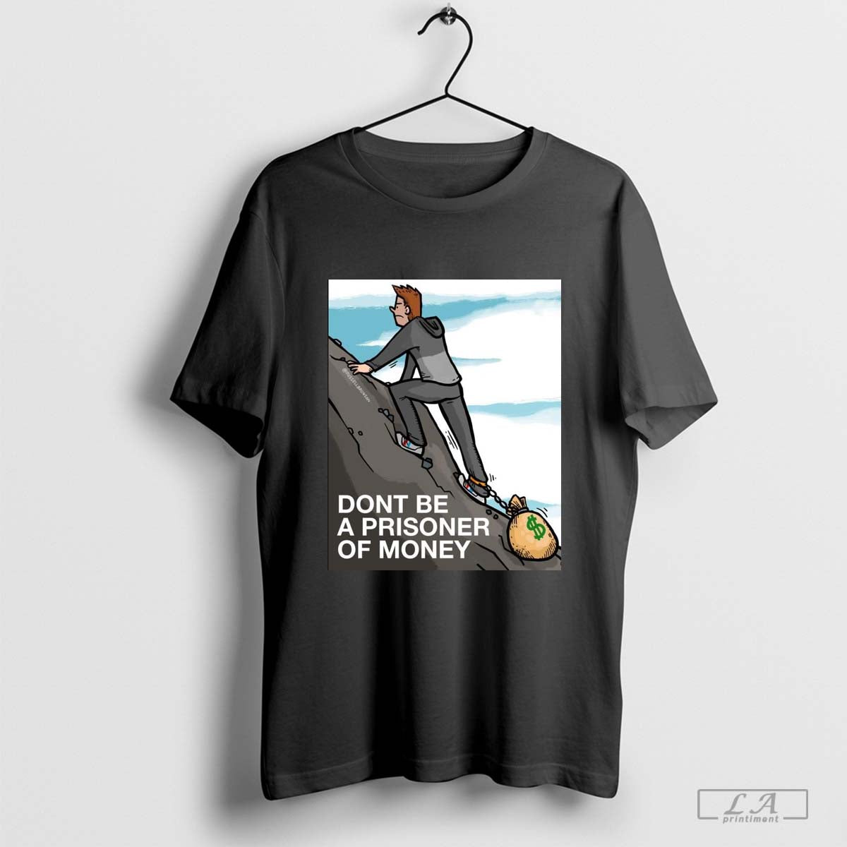 Russell Brunson Donâ€™t Be A Prisoner Of Money Poster t-shirt