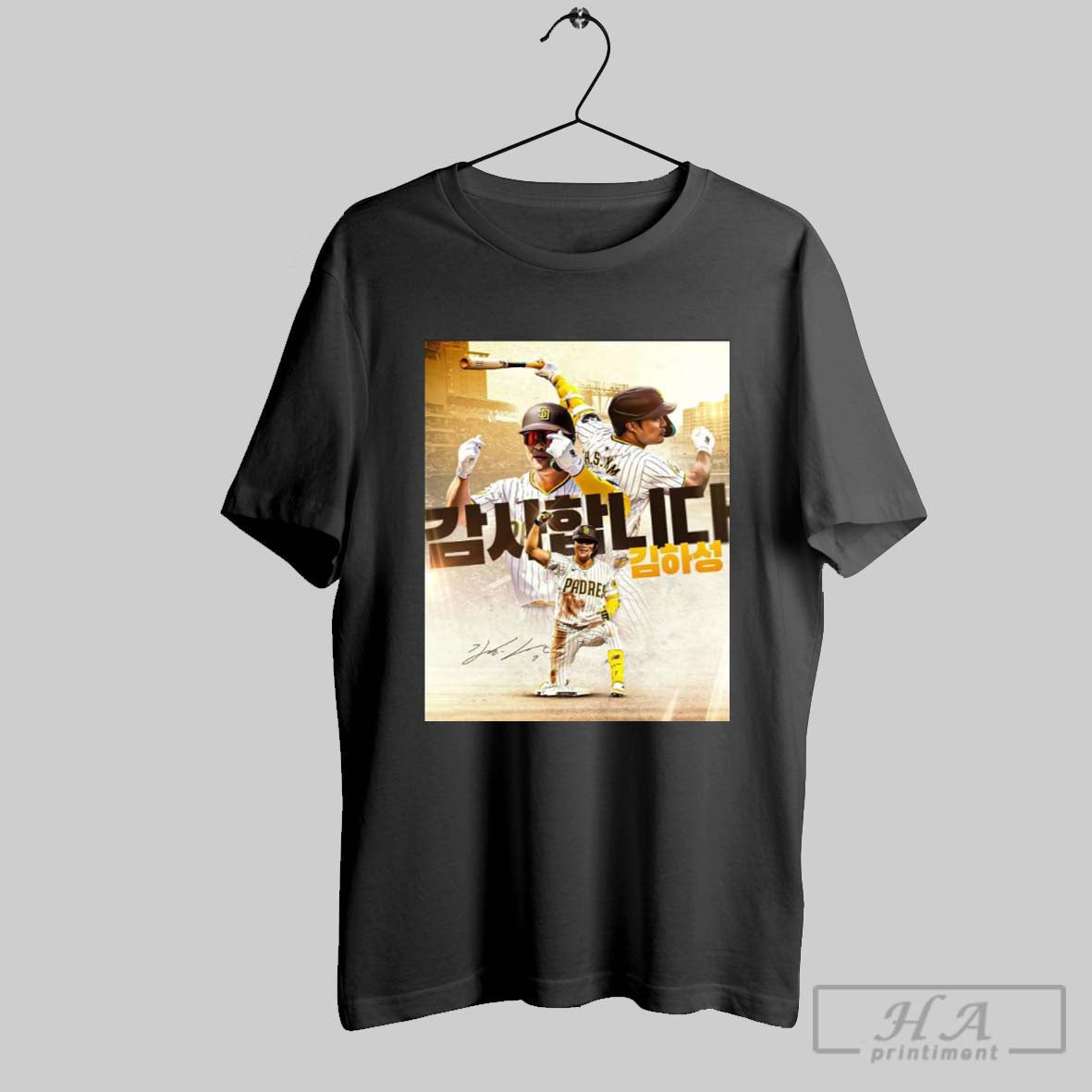 Poster San Diego Padres From San Diego To Seoul Thank You For The Memories Ha Seong Kim Signature T Shirt