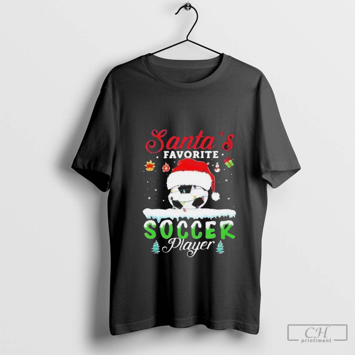 Santaâ€™s Favorite Soccer Player Christmas Football Shirt