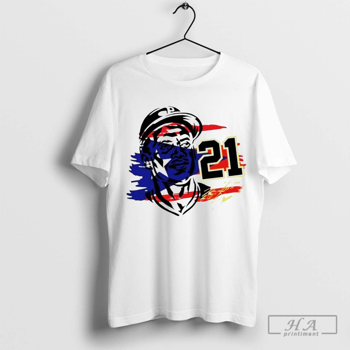 Roberto Clemente US Flag Design shirt