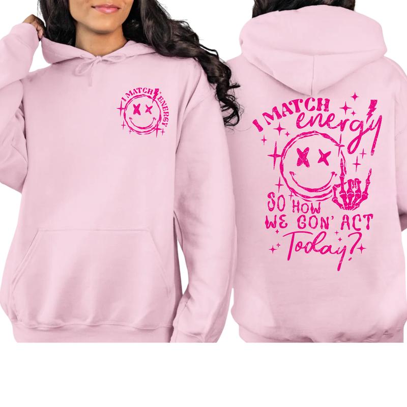 I Match Enegy Hoodie Cotton Menswear
